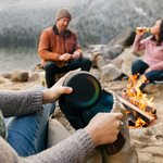 Speaqua - Haut-parleur Bluetooth portable étanche Barnacle X avec stockage intégré (2 000 chansons) - Noir raie manta