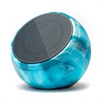 Speaqua - Haut-parleur Bluetooth portable étanche Barnacle X avec stockage intégré (2 000 chansons) - Bleu marée