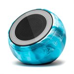 Speaqua - Haut-parleur Bluetooth portable étanche Barnacle X avec stockage intégré (2 000 chansons) - Bleu marée