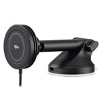 iOttie - Velox Qi2 Wireless Dashboard & Windshield Car Mount for Mobile Phones - Carbon Black